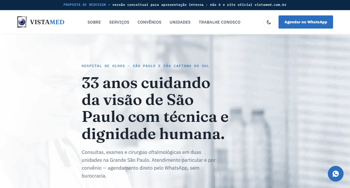Vistamed · hospital de olhos